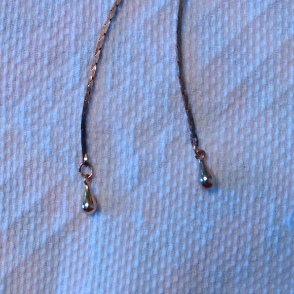 Mesh Rose Flower Lariat Necklace - Picture 4 of 4